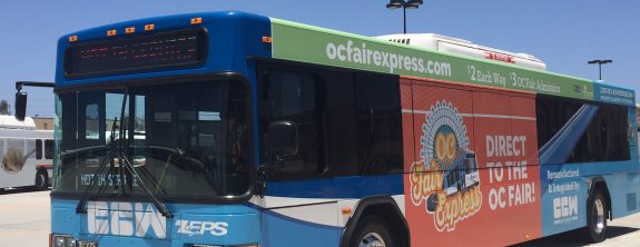 CCW Supplied OCTA with ZEPS Electric Bus for Orange County Fair Route